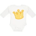 thumbnail image 3 of Inktastic Gold Crown Boys or Girls Long Sleeve Baby Bodysuit, 3 of 5