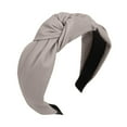 thumbnail image 3 of MSJUHEG Headbands,Tie Headband,Wire Headband,Boho Bandeau,Thick Headbands,Sweet Tie Hair Headband Head Knot Hoop Hair Hairband Hairpin Headband Gray One Size, 3 of 7