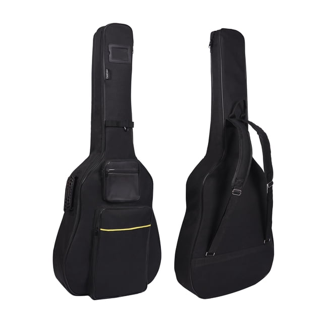 Funda para guitarra acústica PPOPPO para 40, 41 y 42 pulgadas con acolchado, color negro