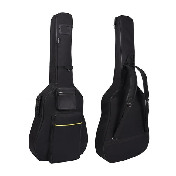 Funda para guitarra acústica PPOPPO para 40, 41 y 42 pulgadas con acolchado, color negro