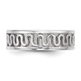 thumbnail image 3 of 925 Sterling Silver Ribbon Band Ring, 3 of 7