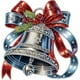 thumbnail image 1 of Campanas de Navidad Con diamantes Parciales Likrtyny Serie Navideña 30x30cm, 1 of 9