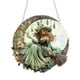 thumbnail image 1 of Decoración colgante de luna y bruja para Halloween | Atrapasueños de acrílico brillante | Decoración espeluznante para fiestas en el hogar, ventanas o puertas | Crea una escena mágica de Halloween, 1 of 5