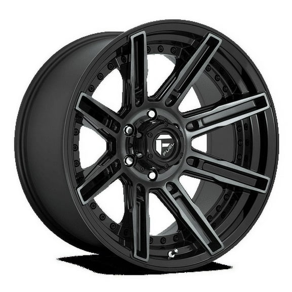 Fuel 1PC Aluminum Rim D708 ROGUE 20X9in Gloss Machined Double Dark Tint Finish, D70820905650