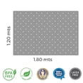 thumbnail image 2 of Playmat - Tapete para bebe niños y niñas de foamy foami fomi - Piso para bebe de Espuma goma EVA super suave y grueso Alfombra infantil armable de juego GRIS con Triángulos, 2 of 8