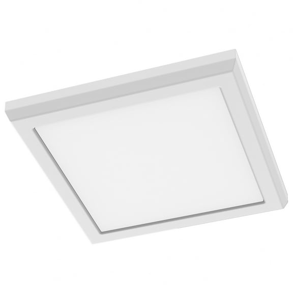 Blink Performer - Light White Utilitarian LED Aluminum Flush Mount Light