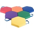 thumbnail image 5 of Schooled Set of 6 Cushioned Floor Seats Hexagon Spot Markers Flexible Floor Chair for Kids, 5 of 9