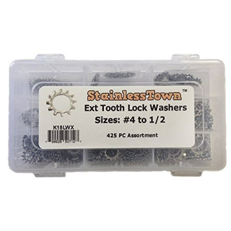 

Stainless Steel External Star Lock Washer Assortment Kit