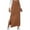A01_Brown, variant on pbnbp Women High Elastic Waist Bodycon Skirts Solid Knit Straight Stretch Pencil Maxi Skirt Wrap Side Split Long Skirt