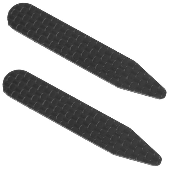 OFFIGAM Black Metal Shirt Collar Stays Set, 2 Pieces for Keeping Collars Crisp and Neat