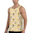 thumbnail image 2 of Fotbe Rabbit And Candy Pattern Men's Quick Dry Workout Tank Top Gym Muscle Tee Fitness Bodybuilding Sleeveless T Shirt Breathable Workout Shirt-X-Large, 2 of 9