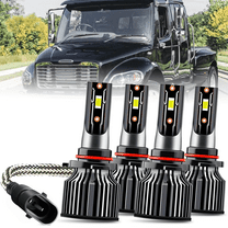 Headlight Kit for Freightliner M2 100 106 112 2002-2019 9005 9006 LED Hi/Lo Bulb
