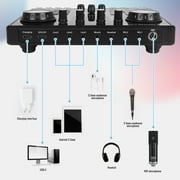 Podcast Equipment Bundle, BAOKALER 48V XLR Large Diaphragm Condenser Microphone with Live Sound Card, Condenser Microphone Bundle for Studio Recording & Broadcasting