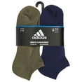 thumbnail image 3 of Men's adidas 6-pack Athletic Cushioned No-Show Socks Color: Medium Gray Size: 5-8, 3 of 4
