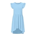 thumbnail image 5 of Edvintorg Dresses for Girls Summer Fashion Flying Sleeve High Low formal Dresses for Wedding Party 5-14 Years Teenage Girls' Clothing, 5 of 7