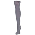 thumbnail image 3 of MeMoi Honeycomb Bee Over The Knee Socks - Womens - Female, One Size, Taupe, 3 of 3