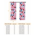 thumbnail image 6 of Fsddascl Valentine's Day Blackout Curtains for Bedroom/Living Room, Thermal Insulated Kitchen Curtains, Modern Romantic Colorful Striped Dots Love Grommet Darkening Window Treatment Drapes 42"x63"x2, 6 of 6