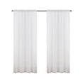 Mainstays Marjorie Sheer Voile Curtain Single Panel White 59 W X 84 mainstays-marjorie-sheer-voile-curtain-single-panel-white-59-w-x-84