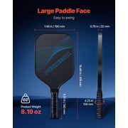 T700 Carbon Fiber Honeycomb Core Professional Pickleball Paddle for Adults Enhanced Power Control Spin Blue