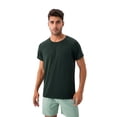 thumbnail image 2 of Men's Lightweight Performance T-Shirt with Moisture-Wicking Fabric and Raglan Sleeves - Large, Olive Green, 2 of 7