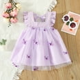 thumbnail image 4 of Fortune Infant Baby Girls Tulle Dress Summer Fly Sleeve Butterfly Tutu Dresses, 4 of 9