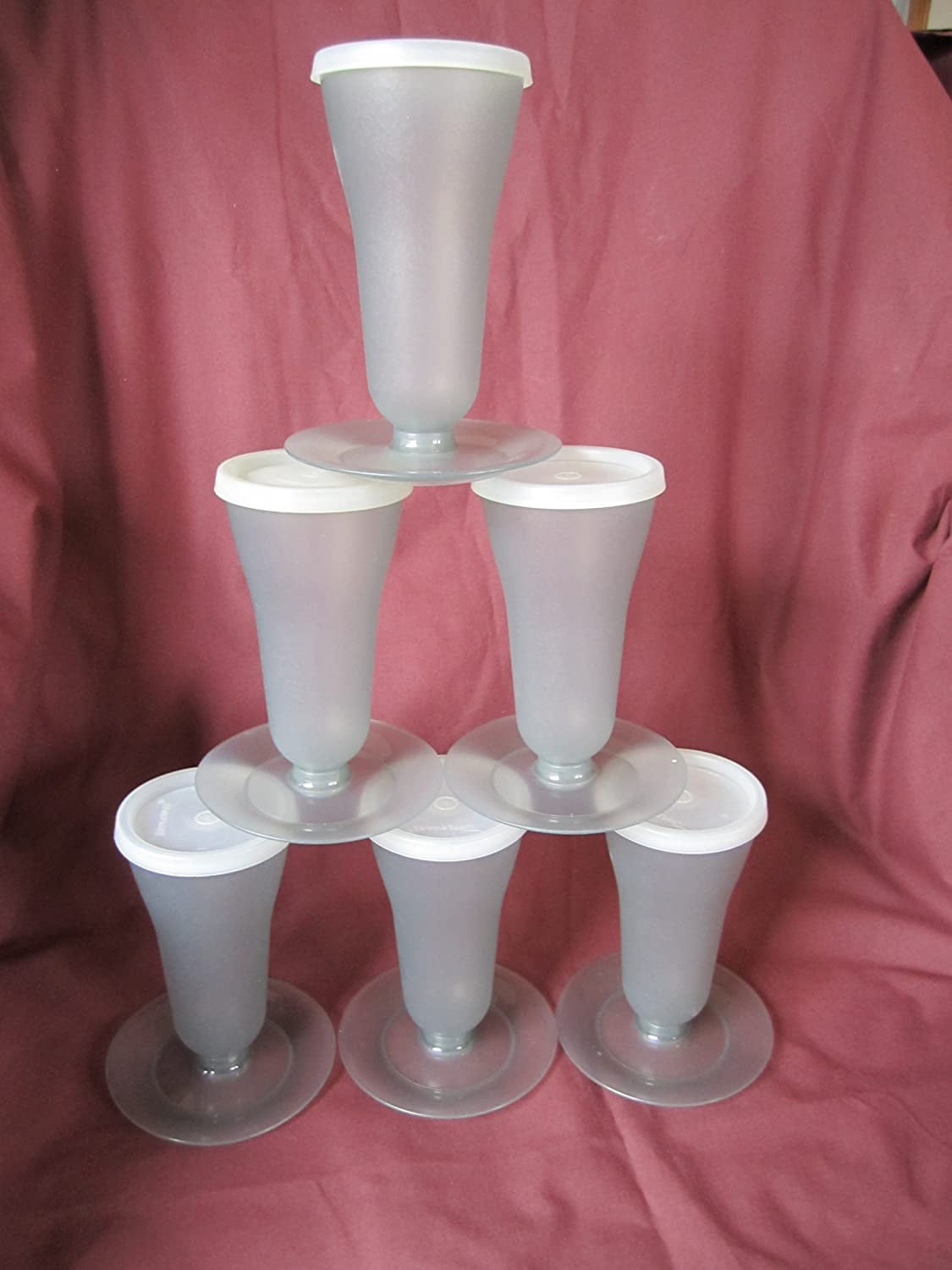 Details about    Tupperware Parfait Snap Foot Dessert Cups Smoky Gray CUP REPLACEMENT 