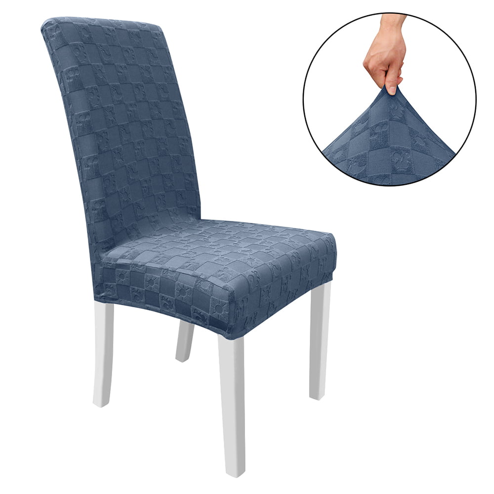 One-piece Jacquard Dining Room Chair Cover Slipcover Protector Hotel Party 
