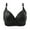#A Black, variant on Alkepwun Push Up Bra Adjustable Straps Wire Free Full-Cup Crinkly Bras Breathable Comfort Soft B/C Cup Back Closure Underwear Support Anti Sagging Printed Everyday Sleep Underclothes
