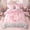Monogrammed C, variant on Erosebridal Dreamy Glitters Print Twin Bedding Sets for Girls, Pink Bling V Letter Bedding Comforter Set, Pink Reversible 7-Piece
