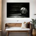 thumbnail image 3 of Elephant Stock Basketball Wall Art - Horizontal Canvas Wall Art - Living Room Wall Decor - Sports Canvas - Black And Gray Decor - 51" x 34", 3 of 8