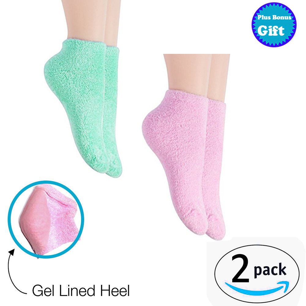 Intense Moisturizing Gel Lining Socks, Best Spa Socks with Infused