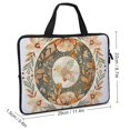 thumbnail image 2 of Werpe Flowers Leaves Circular Design Diving Fabric Laptop Carrying Bag 10inch, 2 of 5