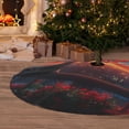 thumbnail image 6 of Sikiie Cat Watching City Sunset 30-48 inches {designName} Print Christmas Tree Skirt Snowman Xmas Tree Skirt with Edge Christmas Decorations for Holiday Party-30", 6 of 7
