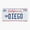 1pcs, variant on San Diego California Version Five Travel Sticker