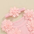 thumbnail image 5 of Bagilaanoe Newborn Baby Girl Summer Rompers Dress Floral Sleeveless Bodysuits + Headband 3M 6M 12M 18M 24M Infant Lace Patchwork A-line Dresses, 5 of 7