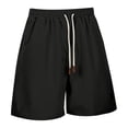 thumbnail image 4 of CONZONE Mens Casual Corduroy Shorts Elastic Waist Summer Shorts for Men Solid Color Ribbed Lightweight Loose Fit Vacation Beach Shorts With Pockets, 4 of 8