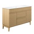 thumbnail image 2 of Modway Render 48" Single Sink Bathroom Vanity in Oak White, 2 of 10