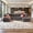 Gray(Plush Corduroy Fabric), variant on Ovios 130" Modular Sectional Sofa U Shaped Couch with Ottoman 6-Seater Extra Deep Seat Convertible Cloud Couches for Living Room, Black