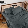 thumbnail image 2 of Utopia Bedding Solid 4 Piece Bed Sheets Set For Adults - Microfiber, Fade Resistant (King, Grey), 2 of 6