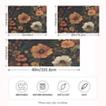 thumbnail image 2 of Yayeee Pillowcase King Size Set of 2 Satin Wrinkle Resistant Pillow Case, Dark Floral Pattern, 2 of 7