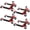 Red, variant on 6000 lb Hydraulic Tire Dolly Set (4), Wheel Skates with Foot Pedal and 360° Rollers for Truck, RV, and Garage Positioning