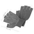 thumbnail image 2 of LOLIPPYY 5 Pairs Grey Fingerless Work Gloves with Breathable Polyester Fabric and PVC Non- Palm Grip, 2 of 8