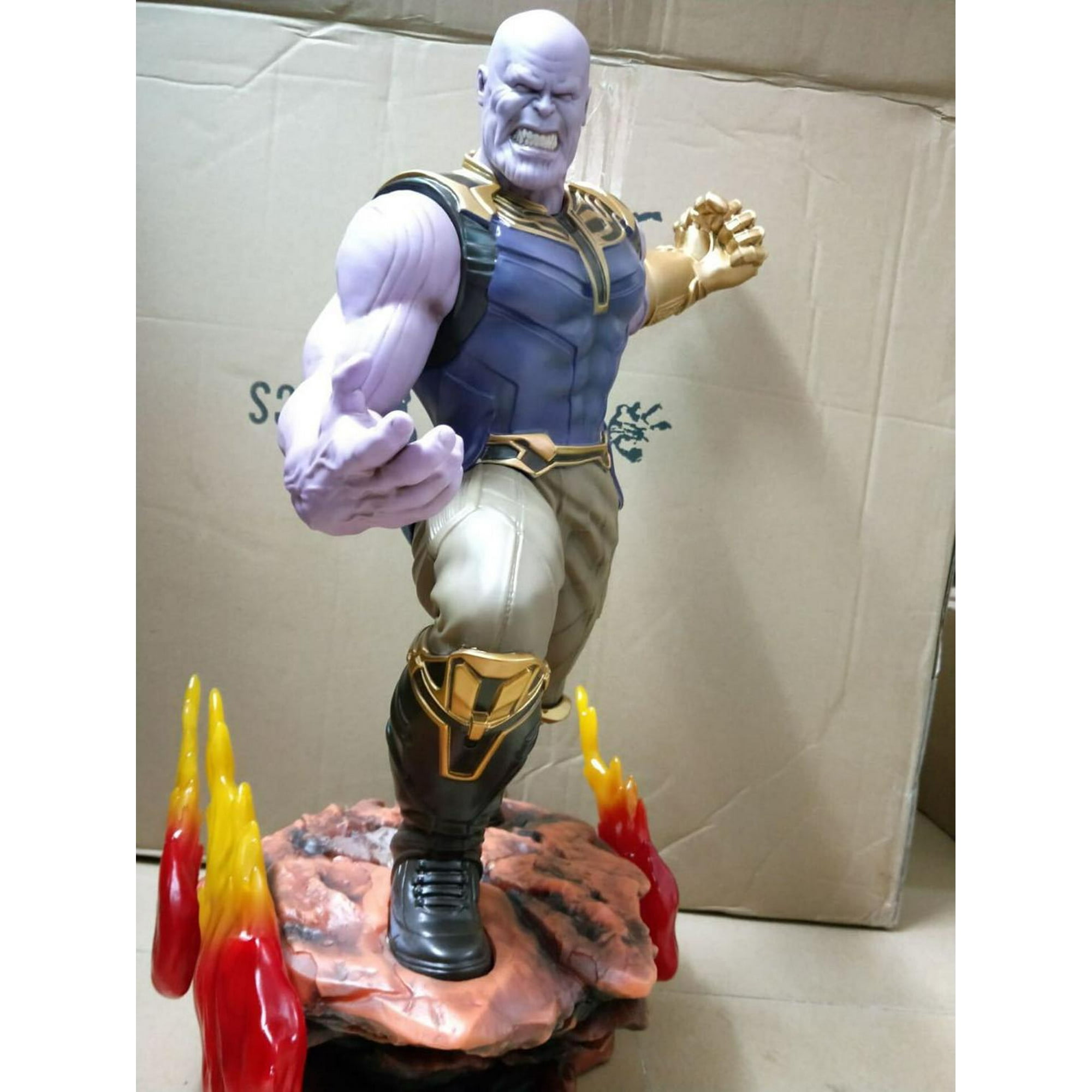 Aiouniya disney Marvel Large Size 1 4 60cm Super Hero Green Giant Hulk Thanos Figure Resin Statue Collection Model Home Decoration Gift Other