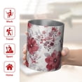 thumbnail image 5 of 12oz Coffee Tumblers Pioneer Flower Stainless Steel Vacuum Insulated Travel Tumbler Coffee Cups Mug with Lid and Straw with Cleaning Brush for Cold & Hot Drinks, 5 of 5