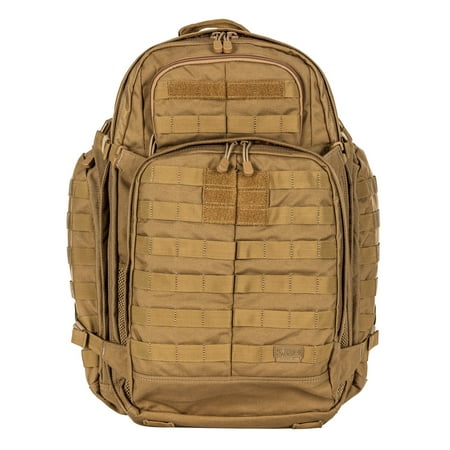 5.11 Work Gear RUSH72 Backpack, Molle Bag Rucksack Pack, 55 Liter, Flat Dark Earth, 1 SZ, Style 58602
