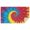 Colorful Rainbow Tie, variant on Black White Tie Dye Mandala Pattern Rectangle Tablecloth 60"x84",Waterproof Polyester Rectangle Table Cloth, Wipeable Spillproof Polyester Tablecloth for Dining, Camping, Indoor and Outdoor