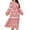 Pink, variant on DeHolifer Dresses for Women Plus Size Floral Print V-Neck Long Sleeve Loose Comfy Long Dresses Yellow 2XL