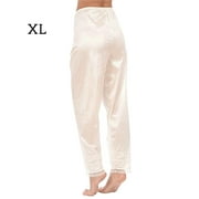Trousers Women Sleeping Pants Lace Pajama Pants with Loose Leg, Pink, XXL