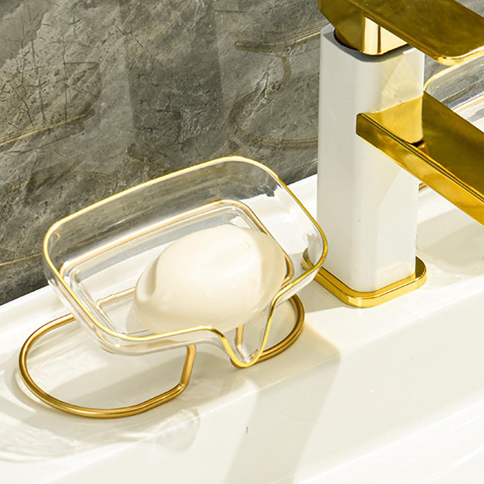 Soap Holder, No Punching Container Rustproof Organizer Dish Tray Self ...