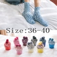 thumbnail image 3 of Fuzzy Socks with Grips Plush Sleep Cozy Winter Soft Hospital Fluffy Socks for Womens Mens Gifts Multicolor A, 3 of 7